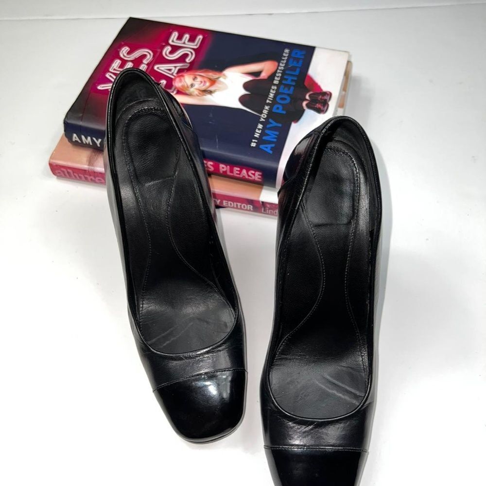 DANA DAVIS Sexy Black Leather Shoes - US 8.5 - Picture 7 of 10